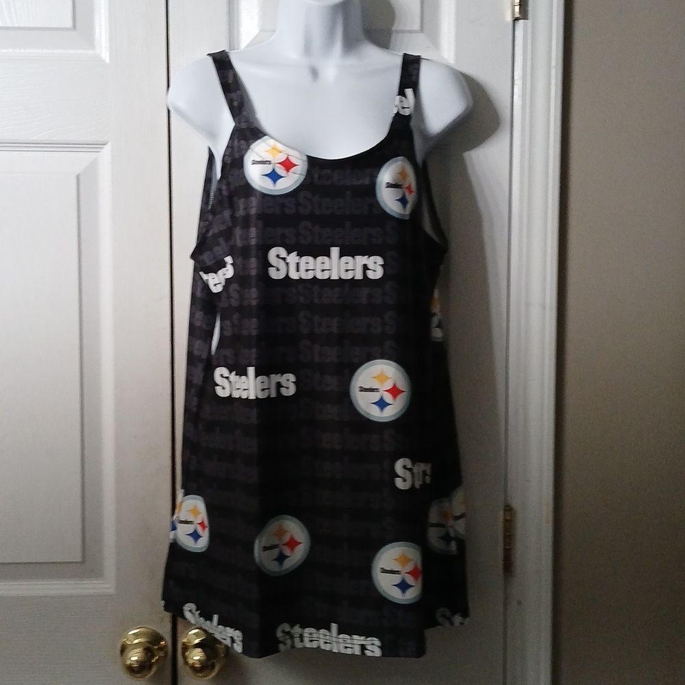 Pittsburg Steelers sleeveless logo shirt Sz S NWOT